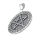 Stainless steel pendant `Pentagram/ Vegvisir´
