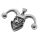 Stainless steel Pendant "Jester"