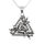 Edelstahlanhänger - Valknut / Schwerter