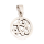 925 Sterling Silberanhänger - Amulett mit Ornament