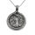 Stainless steel pendant - Tree of Life with snake