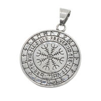 Edelstahlanhänger - Lebensbaum / Vegvisir