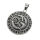 Stainless steel pendant - Dragon in a rune circle