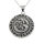 Stainless steel pendant - Dragon in a rune circle