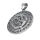 Stainless steel pendant - Dragon in a rune circle