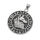 Stainless steel Pendant "Wolf in Rune Circle"