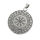 Stainless steel Pendant "Wolf in Rune Circle"