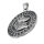 Stainless steel Pendant "Wolf in Rune Circle"