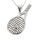 Stainless steel pendant - tennis racket with ball