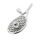Stainless steel pendant - tennis racket with ball