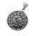 Round Pendant with Crescent Moon and Zodiac Signs