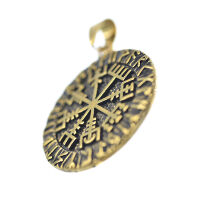 Edelstahlanhänger - Vegvísir Bi-Color