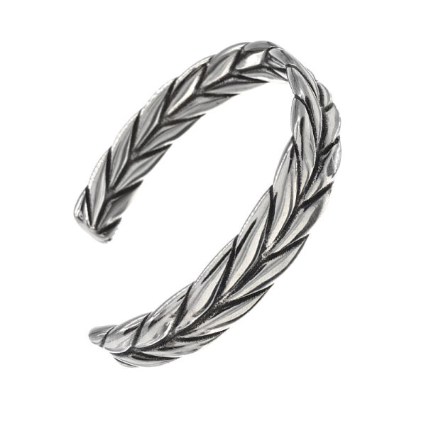 Stainless steel Bangle - Braided Rope
