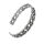 Stainless steel bracelet - Cable knit pattern