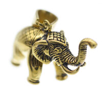 Stainless steel pendant - Indian elephant PVD-Gold