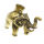 Stainless steel pendant - Indian elephant PVD-Gold