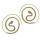 Bronze earrings - snake