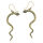 Bronze earrings - snake