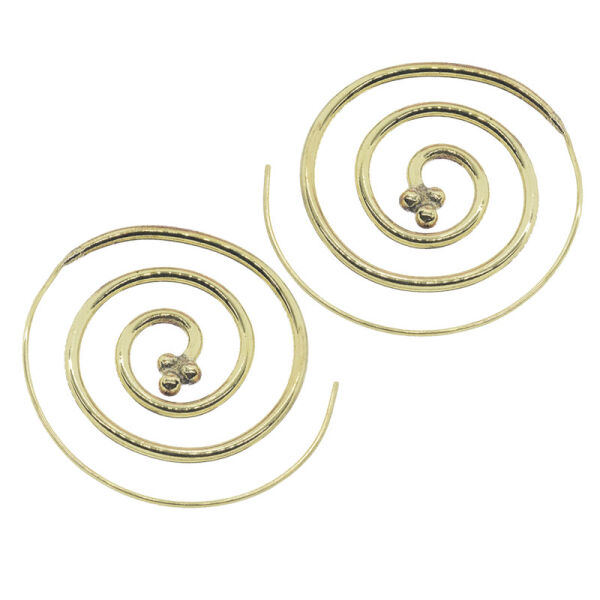 Bronze earrings - Spiral
