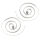 Bronze earrings - Spiral Silver-plated