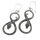 Bronze earrings - Snake “Viper” silver-plated