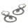 Bronze earrings - Snake “Viper” silver-plated