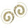 Bronze earrings - spiral shape