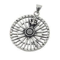 Stainless Steel Pendant - Lily Compass Smal