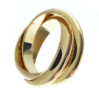 Stainless steel pendant - ring PVD gold color