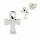 925 Sterling Silver Ear Studs - Ankh