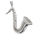Stainless steel pendant - saxophone