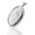 925 Sterling Silberanhänger - Medaillon oval