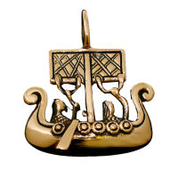Bronzeanhänger - Wikingerschiff