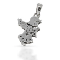 925 Sterling Silver Pendant – Elias Angel with...
