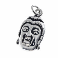 Edelstahlanhänger - Buddhakopf
