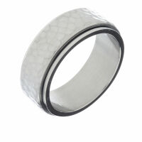 Edelstahlring – Spielring mit gearbeitetem Drehelement Stahl-54 (16,4 Ø) 06 US