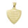 Edelstahlanhänger - Wappen mit Kreuz PVD-Gold