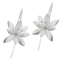 925 Sterling Silberohrringe - Lotusblume