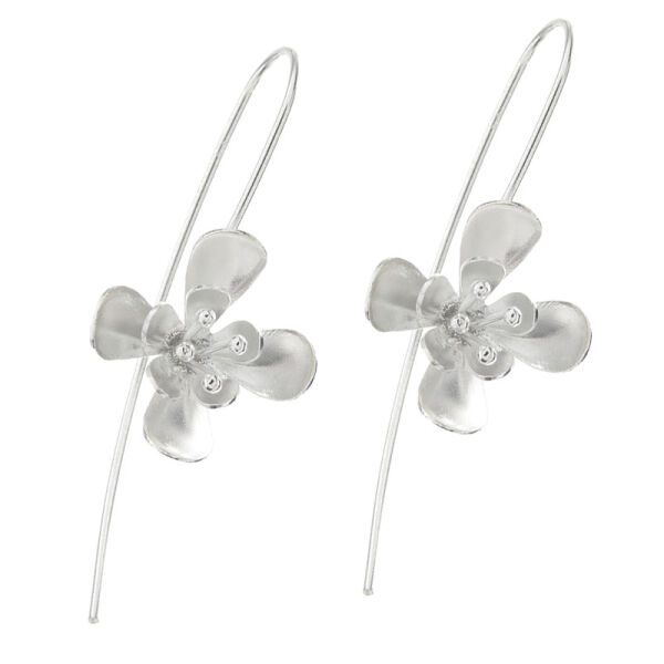 925 Sterling Silberohrringe - Silberblume