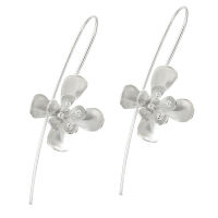 925 Sterling Silberohrringe - Silberblume