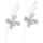 925 Sterling Silberohrringe - Silberblume