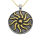 Stainless steel pendant - Sun Bi-Color
