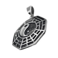 Yin & Yang / Eight Trigrams Steel-flat-37 mm