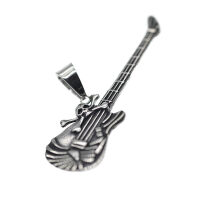 Stainless steel pendant- E-Guitar "Jolly Roger"