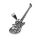 Stainless steel pendant- E-Guitar "Jolly Roger"