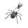 Edelstahanhänger - Spinne mit Stein