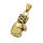 Stainless steel pendant - boxing glove PVD -...