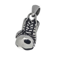 Stainless steel pendant - boxing glove PVD - Gold-29mm-straight