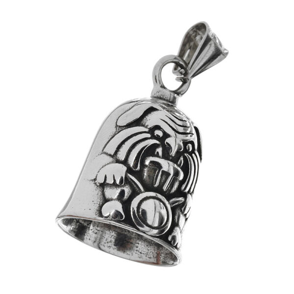 Stainless Steel Keychain - Bell with Clapper / Bulldog