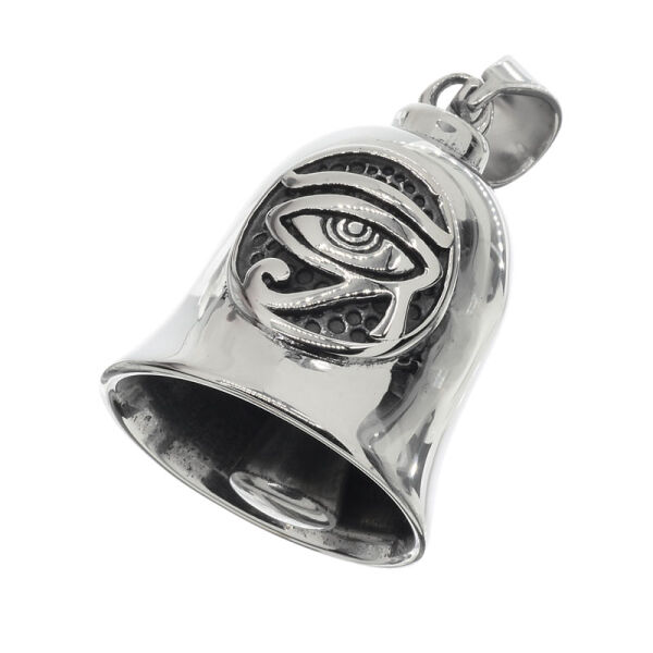 Stainless Steel Pendal- Bell with Eye of Ra